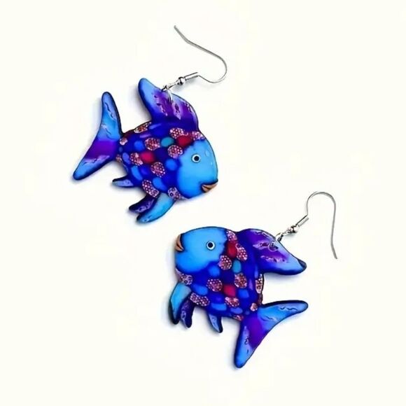 Hand crafted dangle earrings - Picture 3 of 5